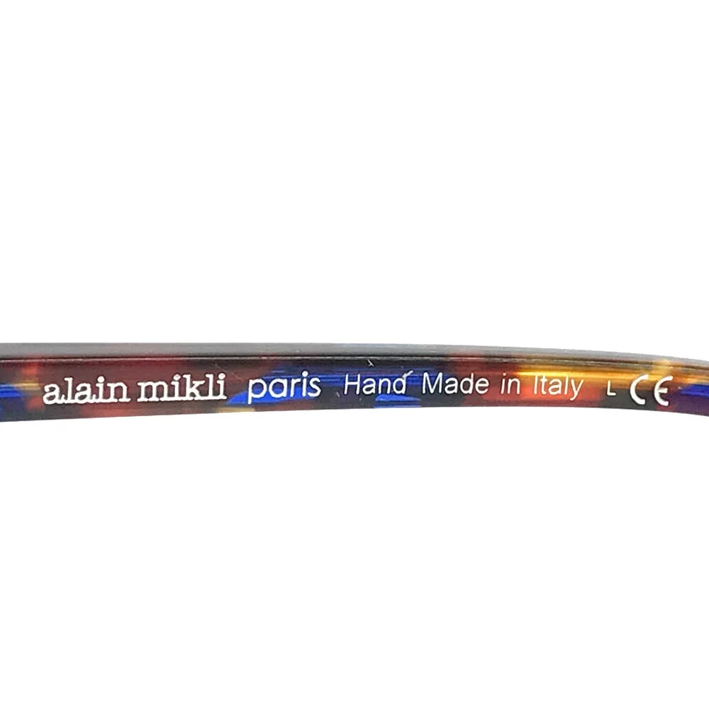 Alain Mikli Eyeglasses Frames A03082 014 Blue Violet Havana Cat Eye 54-15-140